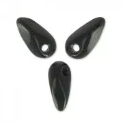 Mini Glass Daggers 6x2.5 mm - Jet x5g