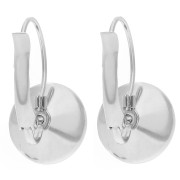 cabochon earrings Rivoli 1122 10 mm - 303L stainless steel x2