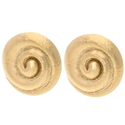 25 mm Seashell Earrings - Gold-Plated 304 Stainless Steel (2-Pack)