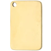 Postcard Charm 18x12 mm - 304 Gold Stainless Steel x1