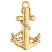 Anchor pendant 23.5x15 mm - 304 Gold stainless steel x1