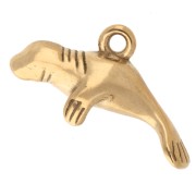 Sea Lion Charm 10x19 mm - 304 Stainless Steel Gold x1|raw }}