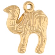 Charm dromedary worked 17x15 mm - Stainless steel 304 Gilded x1|raw }}