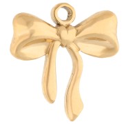 Knot charm 16x15 mm - 304 Gold stainless steel x1