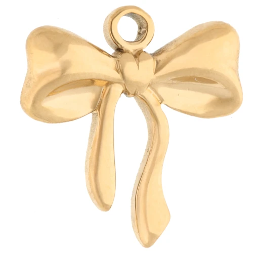 Knot charm 16x15 mm - 304 Gold stainless steel x1