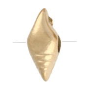 Shell beads 8x3.5 mm - 304 Gold stainless steel x4