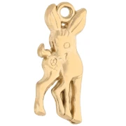 Fawn Charm 19 mm - 304 Gold Stainless Steel x1