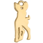 Fawn Charm 19 mm - 304 Gold Stainless Steel x1
