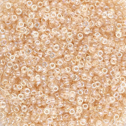 Seed beads Miyuki 15/0 55018 - Crystal Yellow Rainbow x8g