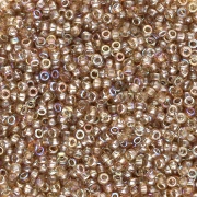 Seed beads Miyuki 15/0 55019 - Crystal Brown Rainbow x8g