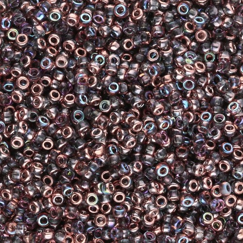 Seed beads Miyuki 15/0 55020 - Crystal Copper Rainbow x8g