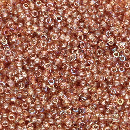 Seed beads Miyuki 15/0 55022 - Crystal Orange Rainbow x8g