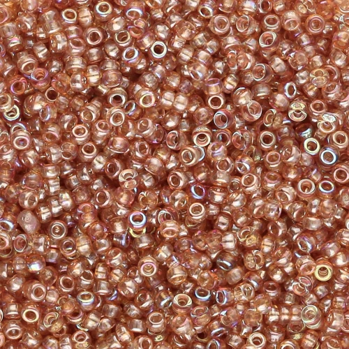 Seed beads Miyuki 15/0 55022 - Crystal Orange Rainbow x8g
