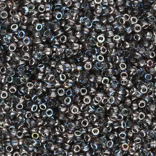 Seed beads Miyuki 15/0 55024 - Crystal Graphite Rainbow x8g