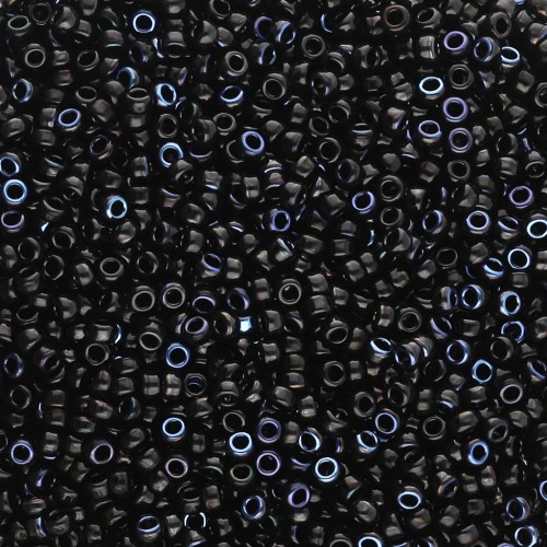 Seed beads Miyuki 15/0 55031 - Black Azuro x8g