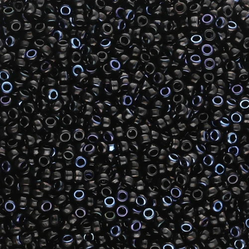 Seed beads Miyuki 15/0 55031 - Black Azuro x8g