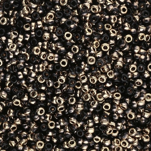 Seed beads Miyuki 15/0 55032 - Black Amber x8g