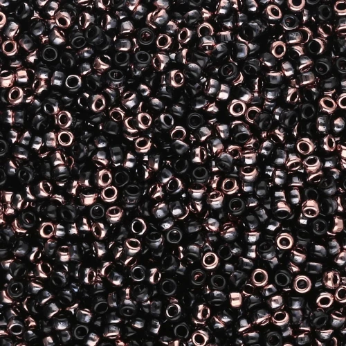 Seed beads Miyuki 15/0 55034 - Black Capri Gold x8g