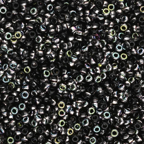 Seed beads Miyuki 15/0 55038 - Black Vitrail x8g