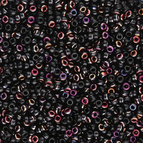 Seed beads Miyuki 15/0 55040 - Black Sliperit x8g