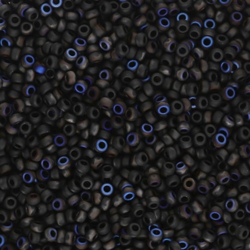 Seed beads Miyuki 15/0 55042 - Black Azuro Mat x8g