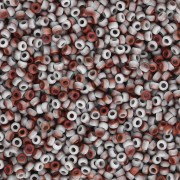 Seed beads Miyuki 15/0 55066 - Opaque White Sunset Mat x8g|raw }}