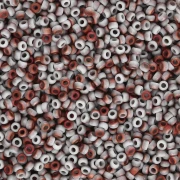 Seed beads Miyuki 15/0 55066 - Opaque White Sunset Mat x8g