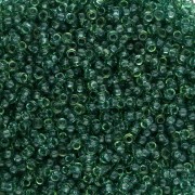 Seed beads Miyuki 15/0 1408 - Dyed Transparent Faye Green x8g