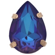 Aurora A4320 Setting Crystal, 14x10 mm - Gold - Crystal Lilac Delite x1