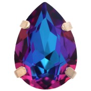 Crystal - Aurora A4320 Setting Crystal, 14x10 mm - Gold - Crystal Violet Blue x1 Aurora A4320 Setting Crystal, 14x10 mm - Gold - Crystal Violet Blue x1