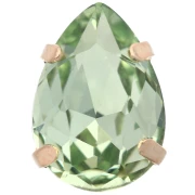 Aurora A4320 Setting Crystal, 14x10 mm - Gold-Plated - Chrysolite x1