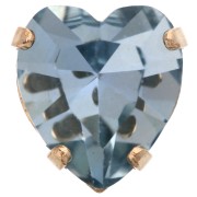 Light Sapphire - Aurora Coeur A4831 Antique Heart Crystal Setting 11x10 mm - Gold-Plated - Light Sapphire x1 Aurora Coeur A4831 Antique Heart Crystal Setting 11x10 mm - Gold-Plated - Light Sapphire x1
