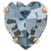 Aurora Coeur A4831 Antique Heart Crystal Setting 11x10 mm - Gold-Plated - Light Sapphire x1