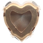 Aurora Coeur A4831 Antique Heart Crystal Setting 11x10 mm - Gold-Plated - Light Sapphire x1