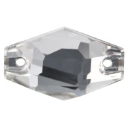 Cabochon - Aurora A3261 Spacer, 18x11 mm - Crystal x1