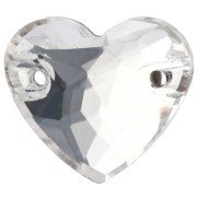 Heart - Cabochon - Aurora A3259 Spacer, 14x12 mm - Crystal x1 Cabochon - Aurora A3259 Spacer, 14x12 mm - Crystal x1