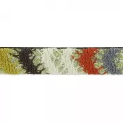 Ethnic lace spagnled 12 mm Brown/Orange x1m