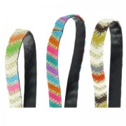 Ethnic lace spagnled 12 mm Brown/Orange x1m