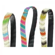 Ethnic lace spagnled 12 mm Brown/Orange x1m