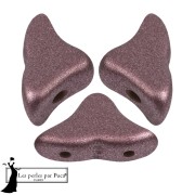 Helios® glass beads by Puca® 6x10 mm - Metal Shine Plum x10g