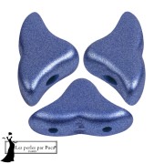 Helios® glass beads by Puca® 6x10 mm - Metal Shine Royal Blue x10g