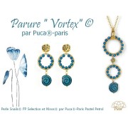 Glass snail beads 13 mm - Pastel Cream x6