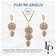 Glass snail beads 13 mm - Pastel Light Brown Coco x6