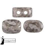 Lipsi® glass beads by Puca® 4x6 mm - Mishmash Taupe x10g