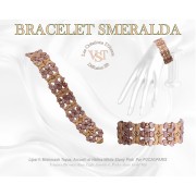 Glass beads Lipsi® by Puca® 4x6 mm - Mishmash Topaz x10g