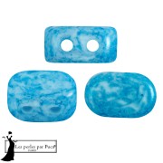 Lipsi® glass beads by Puca® 4x6 mm - Mishmash Turquoise x10g