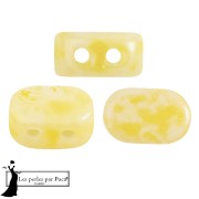 Opaque White - Lipsi® glass beads by Puca® 4x6 mm - Mishmash Yellow x10g Lipsi® glass beads by Puca® 4x6 mm - Mishmash Yellow x10g