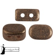 Lipsi® glass beads by Puca® 4x6 mm - Bronze Anthracite x10g