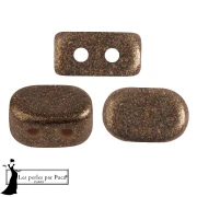 Lipsi® glass beads by Puca® 4x6 mm - Bronze Anthracite x10g