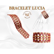 Lipsi® glass beads by Puca® 4x6 mm - Bronze Anthracite x10g